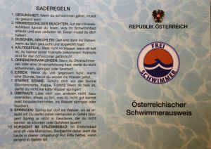 Freischwimmer Ausweis 