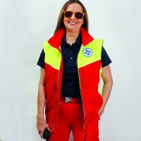Sommerjacke ge/rt Softshell inkl. Klettschilder XS (42/44)