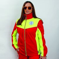 Sommerjacke ge/rt Softshell inkl. Klettschilder XS (42/44)