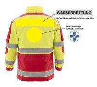 Einsatzjacke gelb/rot  inkl. Klettschildern 50