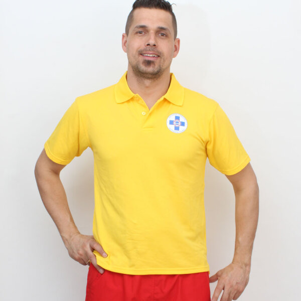 Polo gelb Funktionsmaterial Herren XL