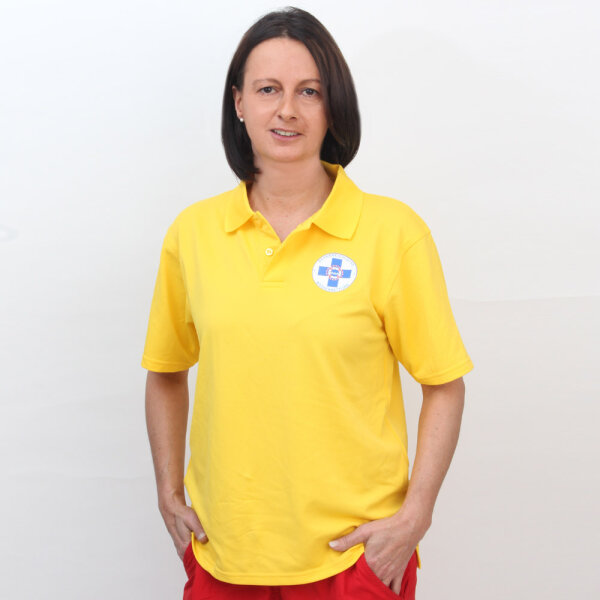 Polo gelb Funktionsmaterial Damen XL