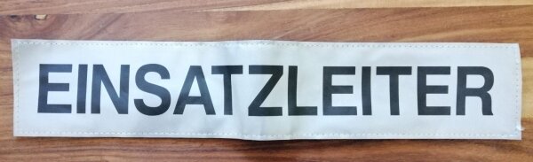 Rückenklettschild 32x8 cm Sommerjacke Funktionsbezeichnung